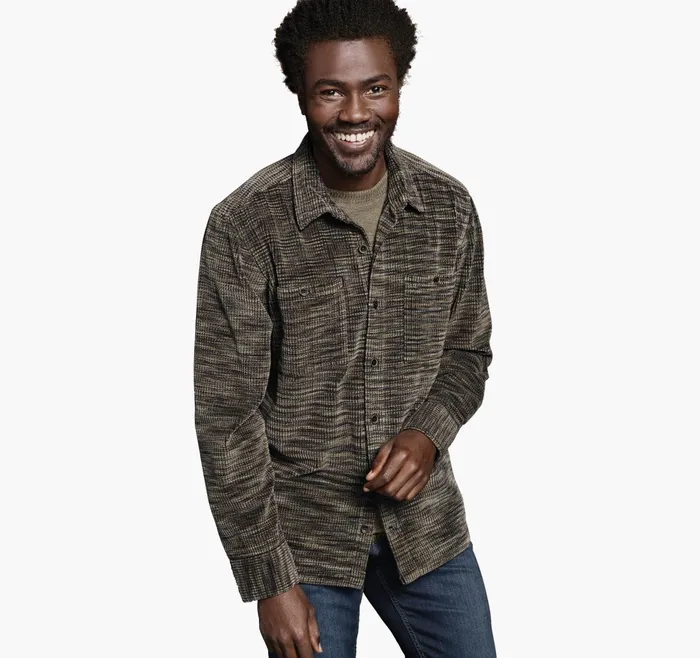 Men Striated Corduroy Shirt Jacket Navybrown JohnstonandMurphy Coats Jackets and Vests Men Striated Corduroy Shirt Jacket Navybrown JohnstonandMurphy Coats Jackets and Vests