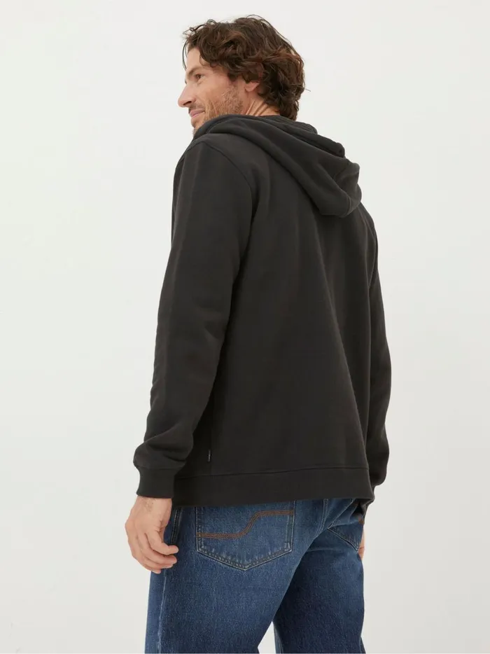 Men Sweatshirts and Hoodies Fat Face Brooke Black ZipUp Hoodie