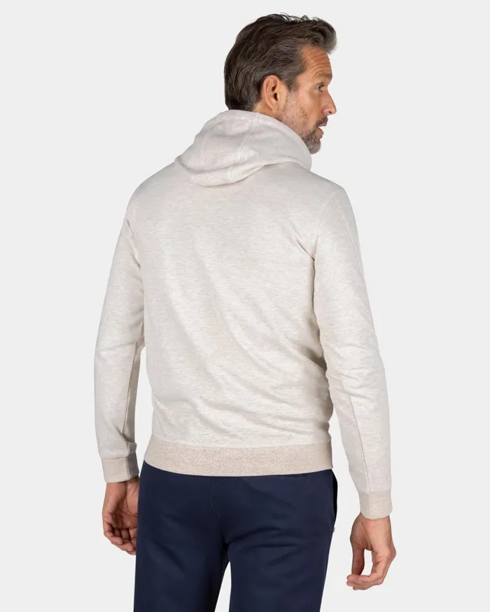 Men Sweatshirts NZA New Zealand Auckland Ecru Hoodie With Chest Text 8211 Powder Sand Men Sweatshirts NZA New Zealand Auckland Ecru Hoodie With Chest Text 8211 Powder Sand