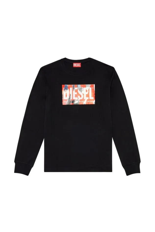 Men TJustLsL6 Black Diesel Tshirts Men TJustLsL6 Black Diesel Tshirts