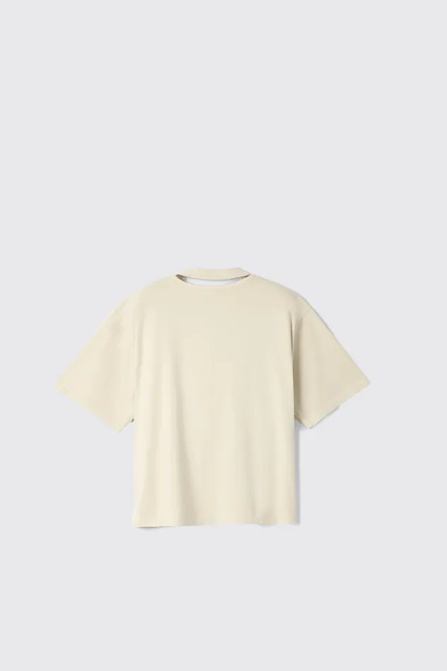 Men TShirt Beige Organic Cotton TShirt Camper Jersey Men TShirt Beige Organic Cotton TShirt Camper Jersey