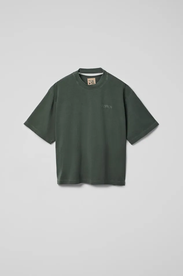 Men TShirt Green Cotton Tshirt Camper Jersey Men TShirt Green Cotton Tshirt Camper Jersey