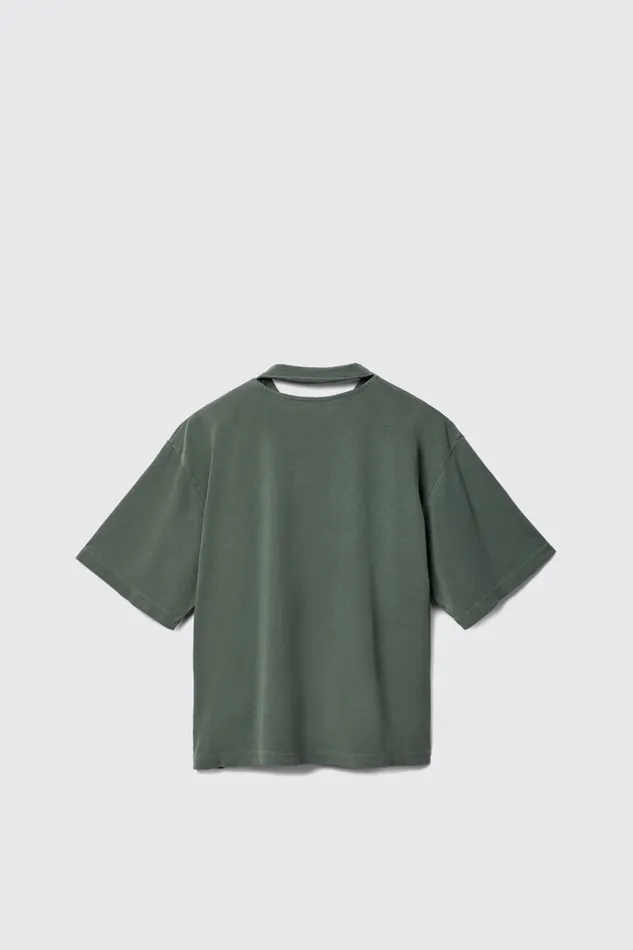 Men TShirt Green Cotton Tshirt Camper Jersey Men TShirt Green Cotton Tshirt Camper Jersey
