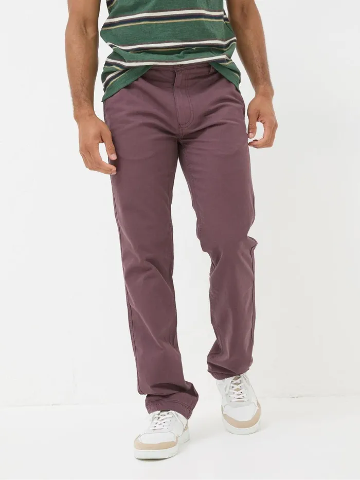 Men Trousers and Chinos Fat Face Purple Plum Modern Coastal Chinos