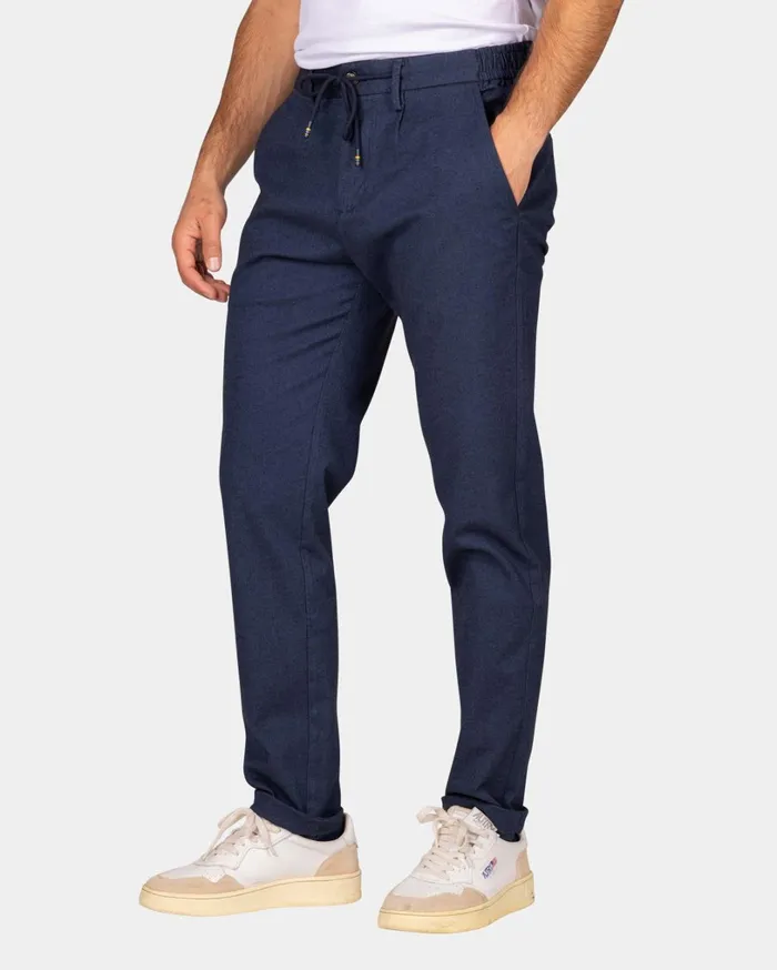 Men Trousers NZA New Zealand Auckland Dark Blue Wool Look Pants 8211 Autumn Navy