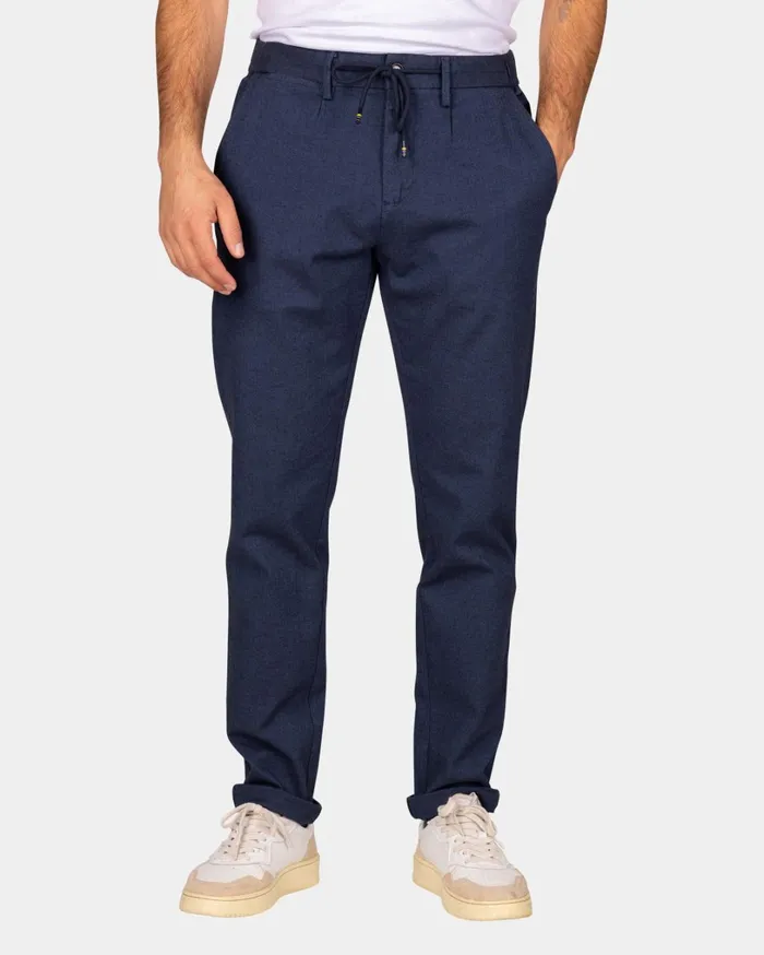 Men Trousers NZA New Zealand Auckland Dark Blue Wool Look Pants 8211 Autumn Navy