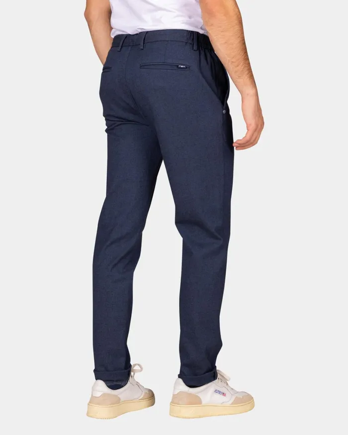 Men Trousers NZA New Zealand Auckland Dark Blue Wool Look Pants 8211 Autumn Navy