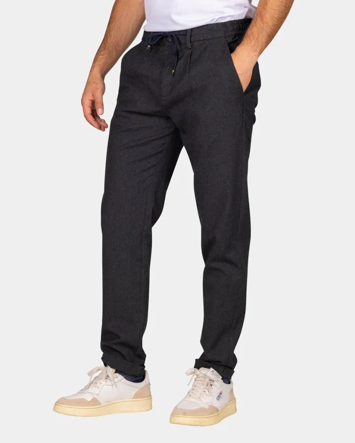 Men Trousers NZA New Zealand Auckland Dark Grey Wool Look Pants 8211 Antra