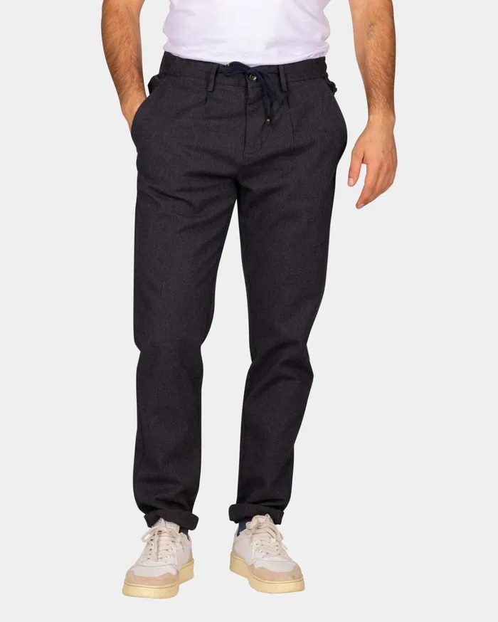 Men Trousers NZA New Zealand Auckland Dark Grey Wool Look Pants 8211 Antra