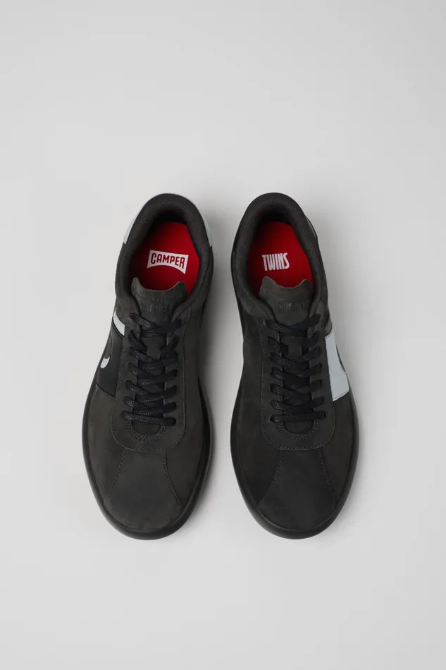 Men Twins Grayblack NubuckLeather Sneaker Camper Sneakers Men Twins Grayblack NubuckLeather Sneaker Camper Sneakers