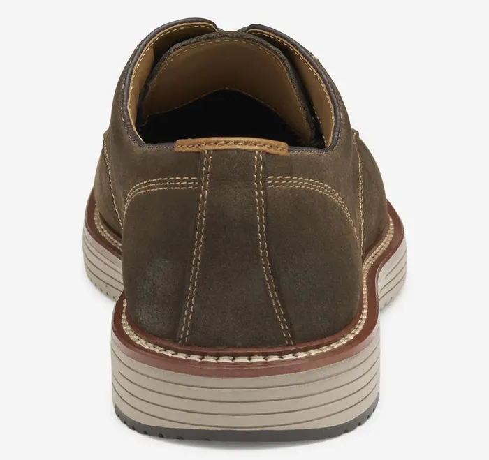 Men Upton Plain Toe Dark Brown Nubuck JohnstonandMurphy LaceUps Men Upton Plain Toe Dark Brown Nubuck JohnstonandMurphy LaceUps