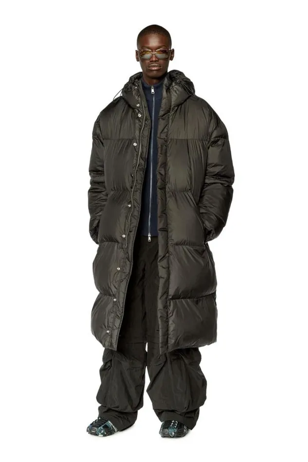 Men WTakry Black Diesel Outerwear And Jackets