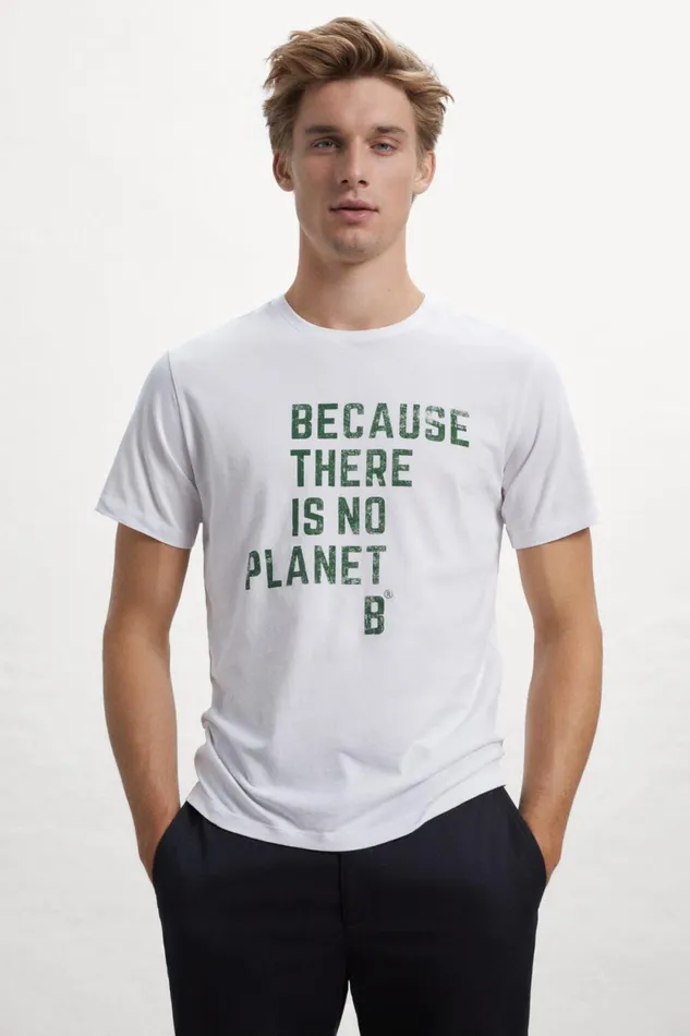 Men White Aixa TShirt Ecoalf TShirts