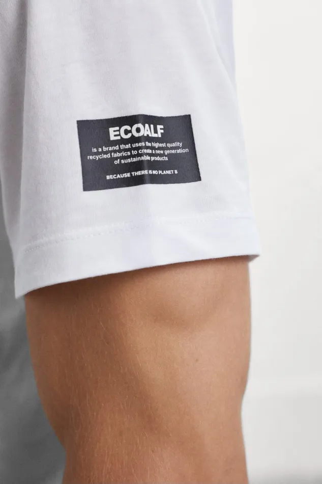 Men White Aixa TShirt Ecoalf TShirts
