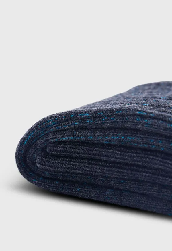Mens Paulstuart Wool and Cotton Shadow Stripe Sock Blue Socks Mens Paulstuart Wool and Cotton Shadow Stripe Sock Blue Socks