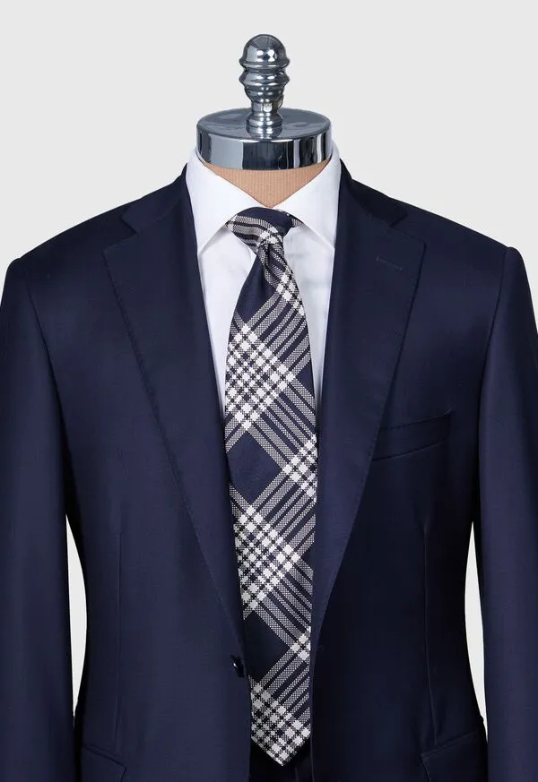 Mens Woven Silk Plaid Tie Black Ties Paulstuart Mens Woven Silk Plaid Tie Black Ties Paulstuart