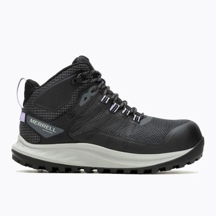 Merrell Boots Women Antora Mid Waterproof Carbon Fiber Shoe Black