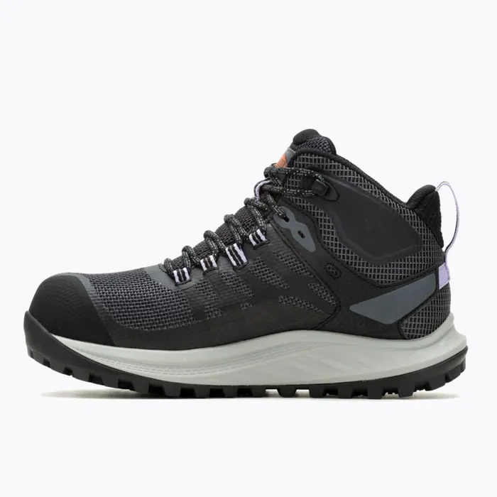 Merrell Boots Women Antora Mid Waterproof Carbon Fiber Shoe Black