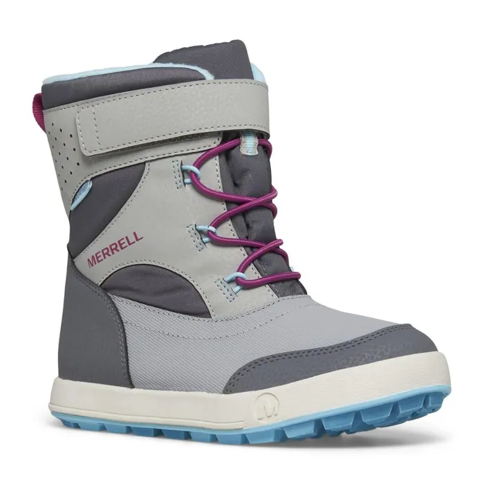 Merrell Winter Boots Kids Big Snow Storm 30 Waterproof Boot Greyturquoise
