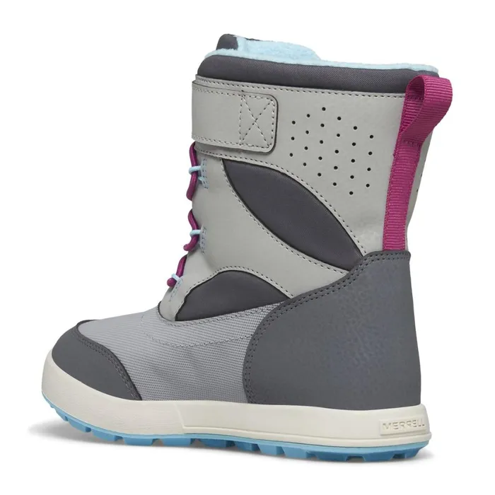 Merrell Winter Boots Kids Big Snow Storm 30 Waterproof Boot Greyturquoise
