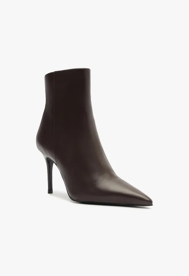 Mikki Bootie Dark Brown Women Schutz Shoes Booties