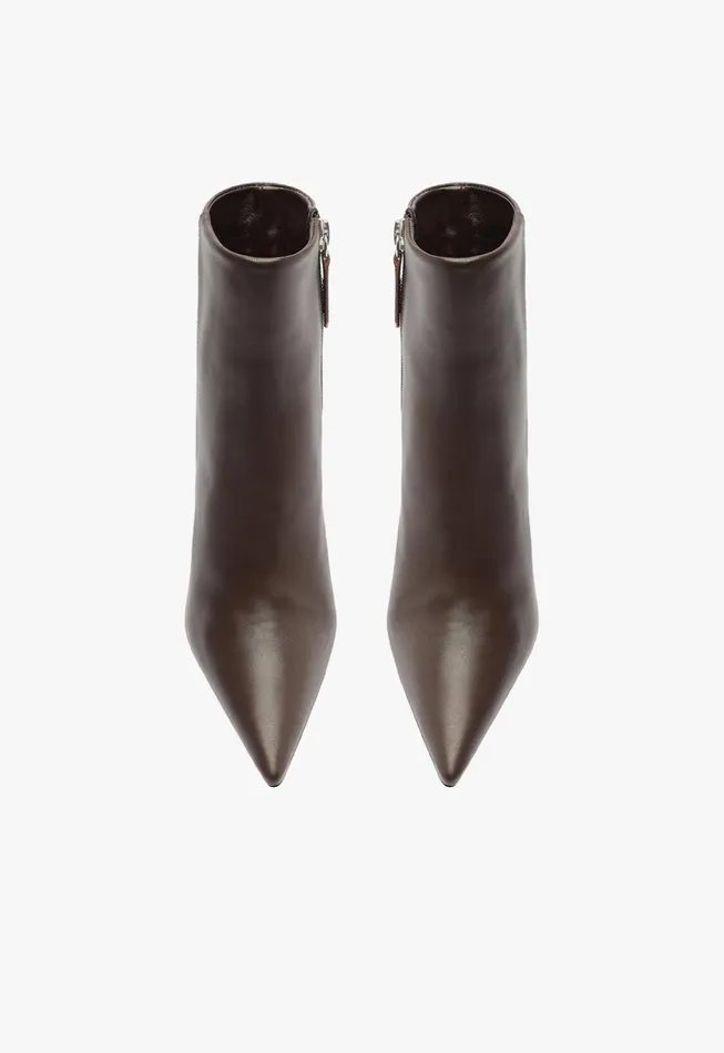 Mikki Bootie Dark Brown Women Schutz Shoes Booties