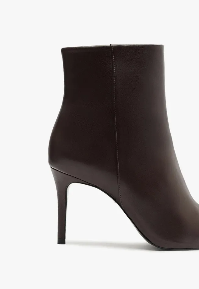 Mikki Bootie Dark Brown Women Schutz Shoes Booties