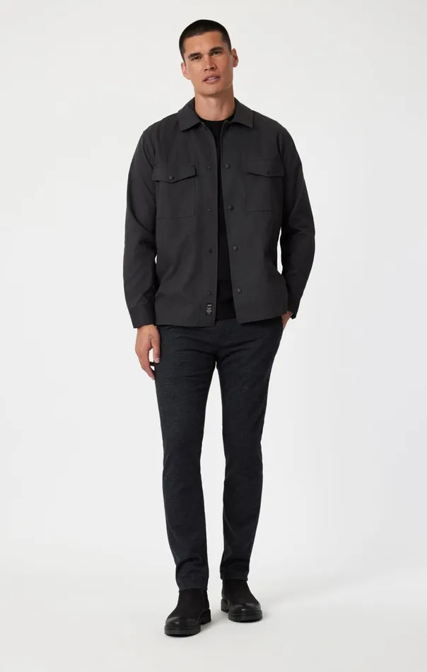 Milton Slim Straight Leg In Navy Herringbone Men Mavi Jeans Pants