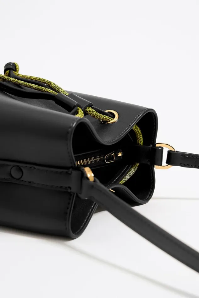Mini Black Leather Chihuahua Bag Black Women Bimba Y Lola Leather Bags