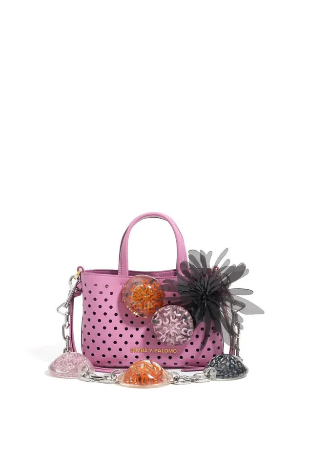 Mini Pink Leather Chihuahua Bag Pink Women Bimba Y Lola Bimba Y Palomo