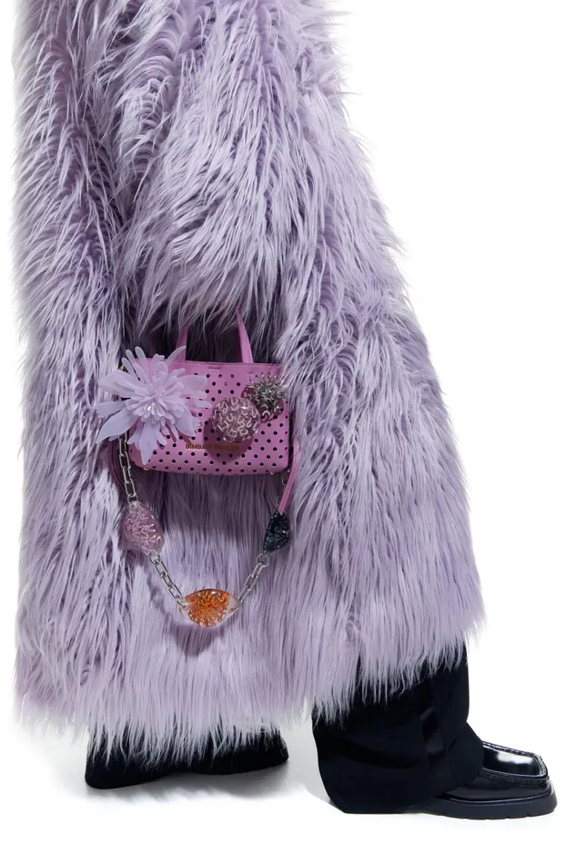 Mini Pink Leather Chihuahua Bag Pink Women Bimba Y Lola Bimba Y Palomo