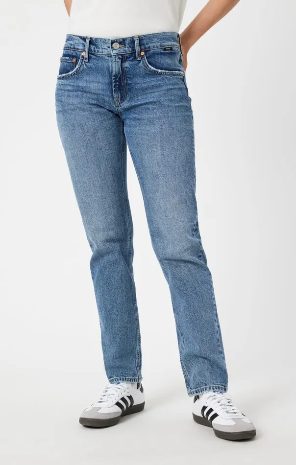 Mirella Straight Leg In Mid Brushed Classic Blue Women Mavi Jeans Denim Mirella Straight Leg In Mid Brushed Classic Blue Women Mavi Jeans Denim