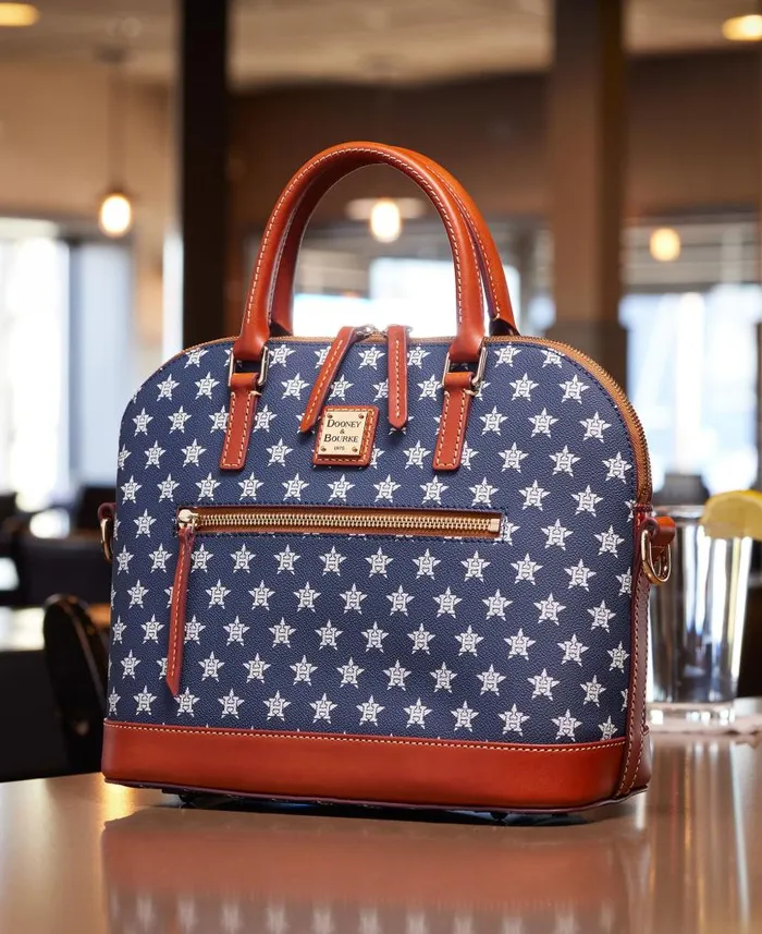 MLB Astros Domed Zip Satchel Astros Woman Dooney and Bourke Satchels