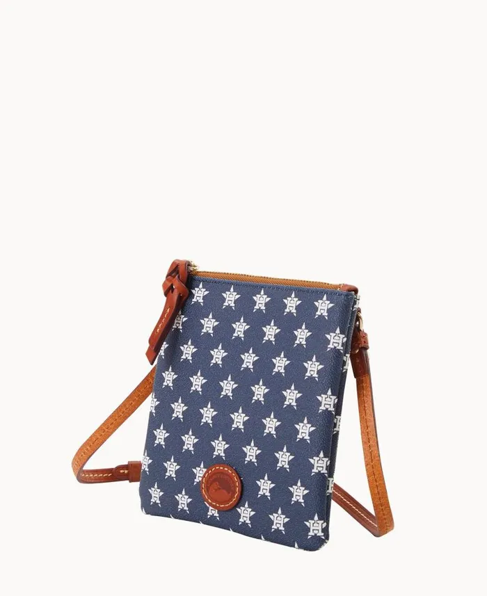 MLB Astros Small North South Top Zip Crossbody Astros Woman Dooney and Bourke Crossbodies MLB Astros Small North South Top Zip Crossbody Astros Woman Dooney and Bourke Crossbodies