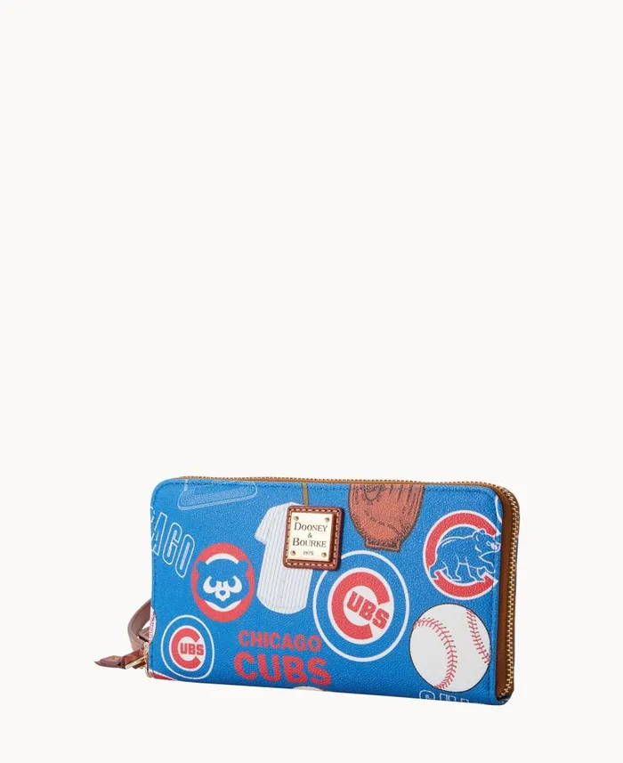 MLB Cubs Large Zip Around Wristlet Cubs ManWoman Dooney and Bourke Wallets MLB Cubs Large Zip Around Wristlet Cubs ManWoman Dooney and Bourke Wallets