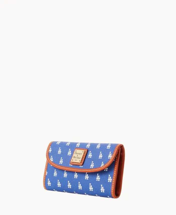 MLB Dodgers Continental Clutch Dodgers ManWoman Dooney and Bourke Wallets