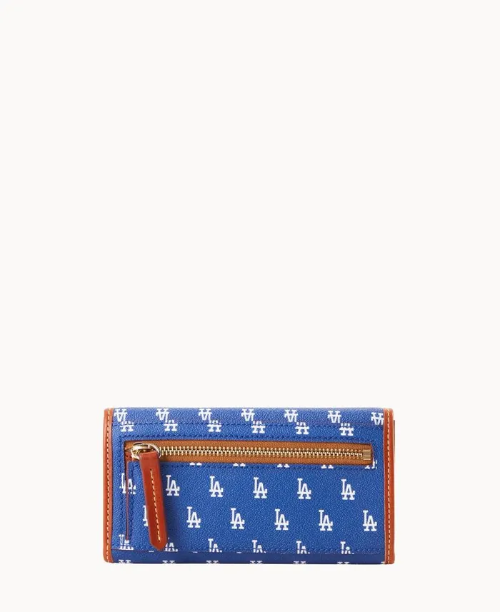 MLB Dodgers Continental Clutch Dodgers ManWoman Dooney and Bourke Wallets