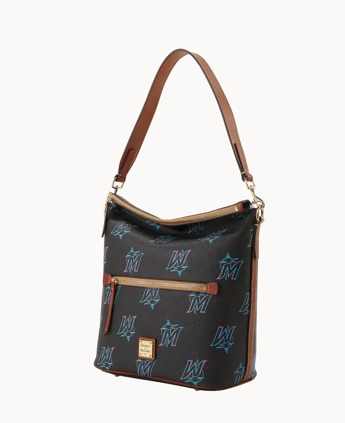 MLB Marlins Large Sac Marlins Woman Dooney and Bourke Shoulder Bags MLB Marlins Large Sac Marlins Woman Dooney and Bourke Shoulder Bags