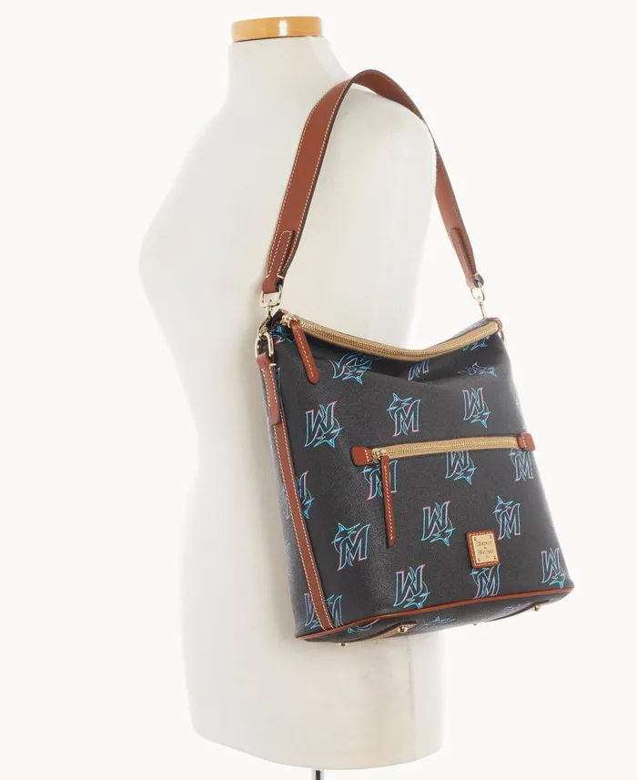 MLB Marlins Large Sac Marlins Woman Dooney and Bourke Shoulder Bags MLB Marlins Large Sac Marlins Woman Dooney and Bourke Shoulder Bags