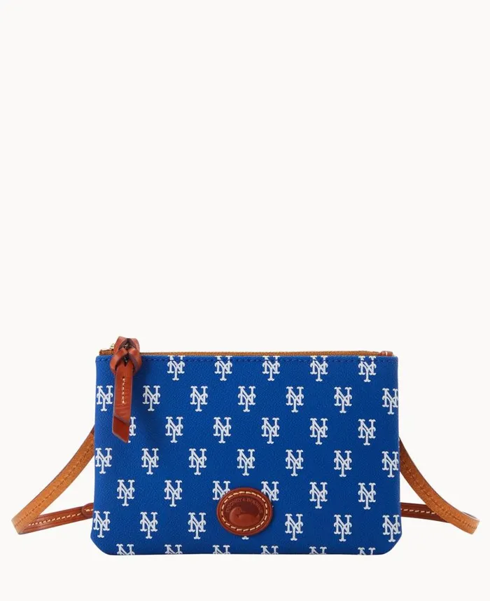 MLB Mets Top Zip Crossbody Mets Woman Dooney and Bourke Crossbodies