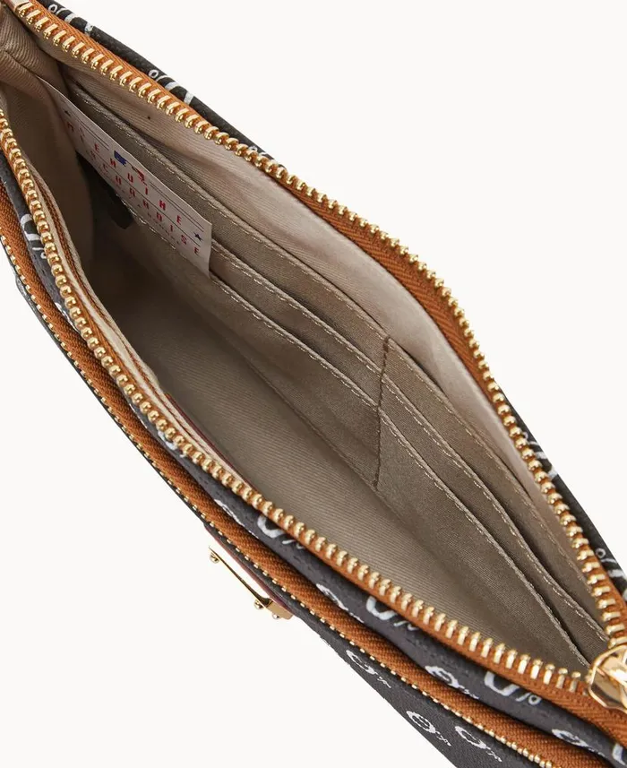 MLB Orioles Double Zip Wristlet Orioles ManWoman Dooney and Bourke Wallets MLB Orioles Double Zip Wristlet Orioles ManWoman Dooney and Bourke Wallets