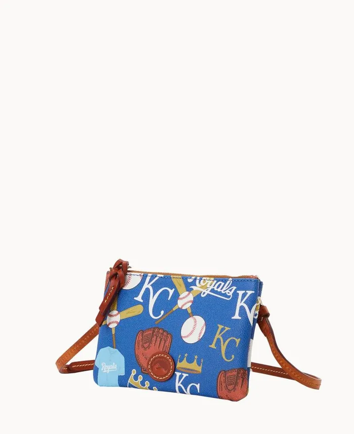 MLB Royals Top Zip Crossbody Royals Woman Dooney and Bourke Crossbodies MLB Royals Top Zip Crossbody Royals Woman Dooney and Bourke Crossbodies