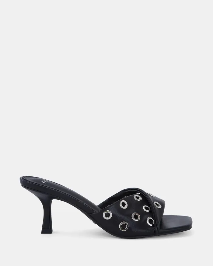 Mules NOVO Shoes Women YARA BLACK High Heels