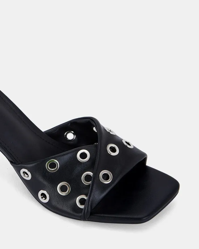 Mules NOVO Shoes Women YARA BLACK High Heels