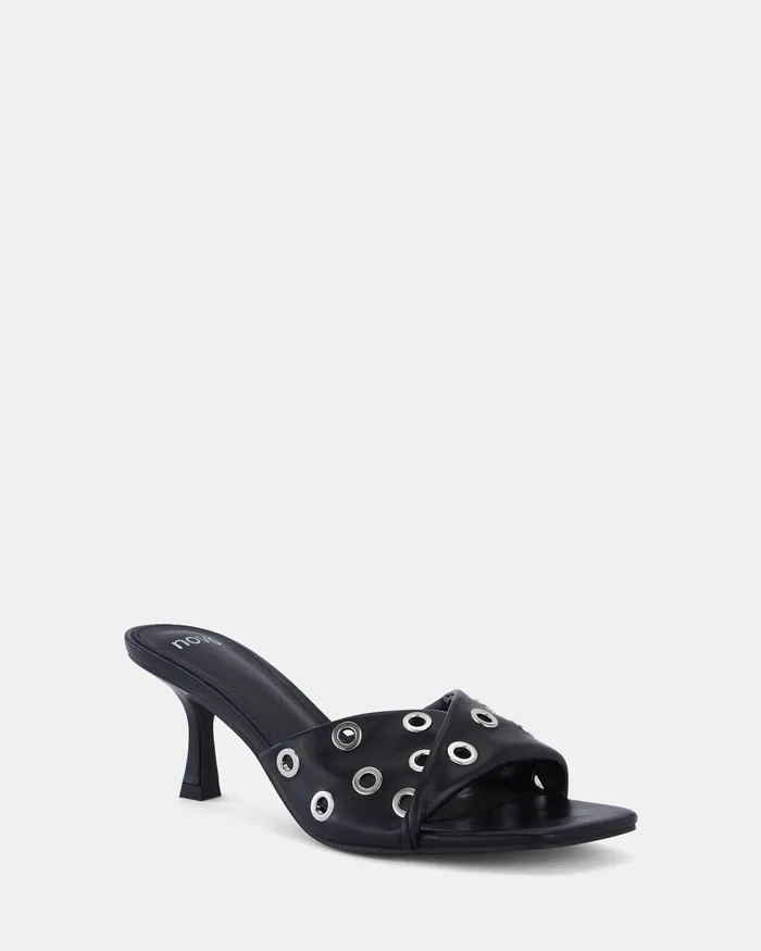 Mules NOVO Shoes Women YARA BLACK High Heels