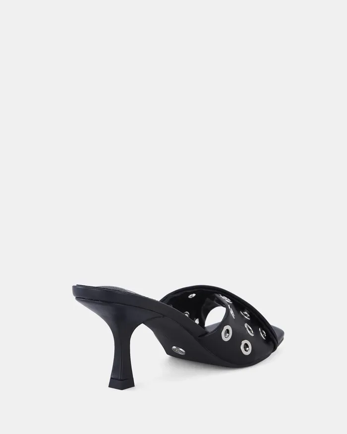 Mules NOVO Shoes Women YARA BLACK High Heels