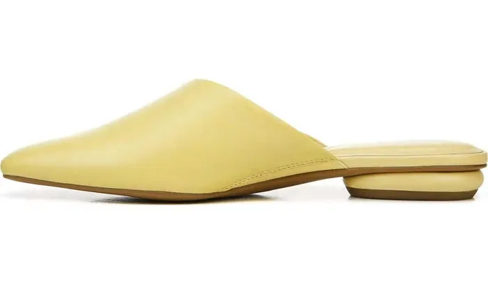 Mules Women Franco Sarto Franco Bridget 2 Mule Light Yellow Leather