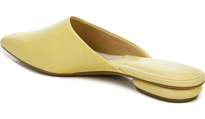 Mules Women Franco Sarto Franco Bridget 2 Mule Light Yellow Leather