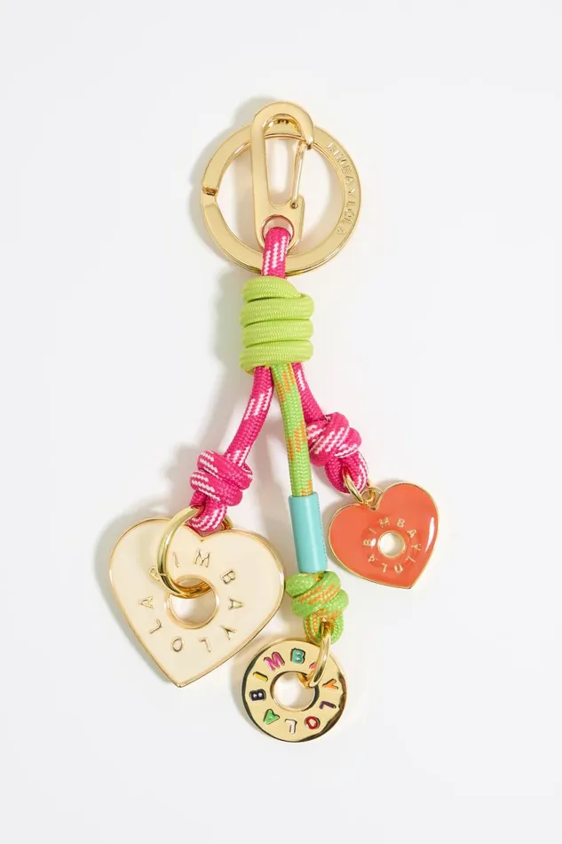 Multicolor Rope And Hearts Key Ring Pink Women Bimba Y Lola Key Rings