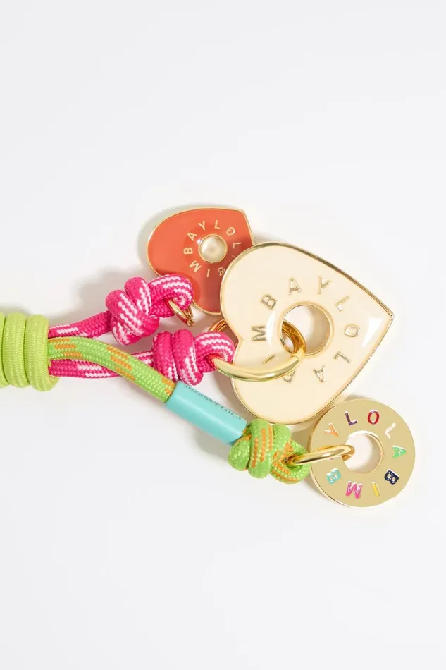 Multicolor Rope And Hearts Key Ring Pink Women Bimba Y Lola Key Rings Multicolor Rope And Hearts Key Ring Pink Women Bimba Y Lola Key Rings